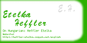 etelka heffler business card